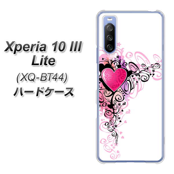 SIMフリー エクスペリア10 III Lite XQ-BT44 高画質仕上げ 背面印刷 ハードケース【007 スタイリッシュハート】