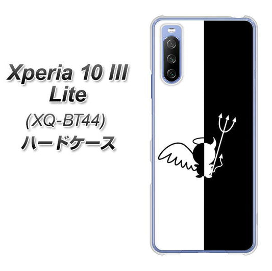 SIMフリー エクスペリア10 III Lite XQ-BT44 高画質仕上げ 背面印刷 ハードケース【027 ハーフデビット】