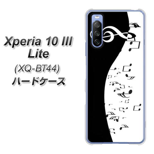 SIMフリー エクスペリア10 III Lite XQ-BT44 高画質仕上げ 背面印刷 ハードケース【114 モノトーンのリズム】