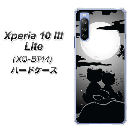 SIMフリー エクスペリア10 III Lite XQ-BT44 高画質仕上げ 背面印刷 ハードケース【342 月夜の二人】