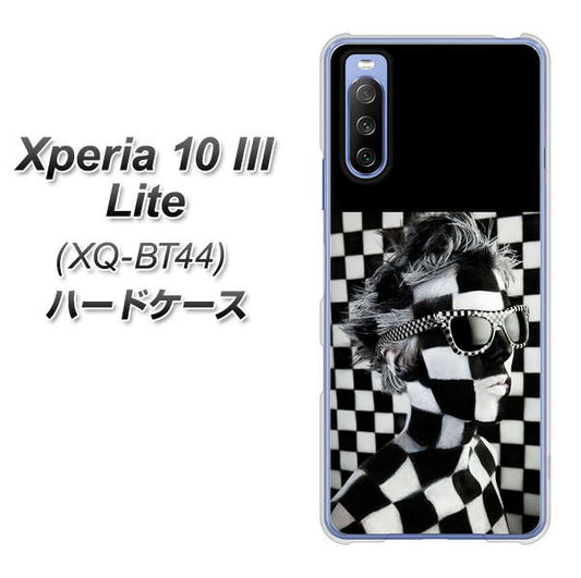 SIMフリー エクスペリア10 III Lite XQ-BT44 高画質仕上げ 背面印刷 ハードケース【357 bk&wh】