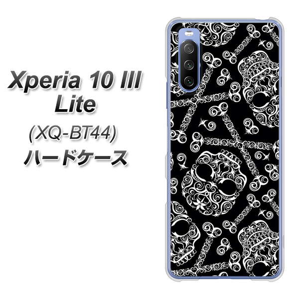 SIMフリー エクスペリア10 III Lite XQ-BT44 高画質仕上げ 背面印刷 ハードケース【363 ドクロの刺青】
