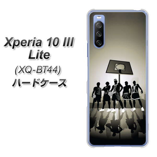 SIMフリー エクスペリア10 III Lite XQ-BT44 高画質仕上げ 背面印刷 ハードケース【389 クールバスケ】