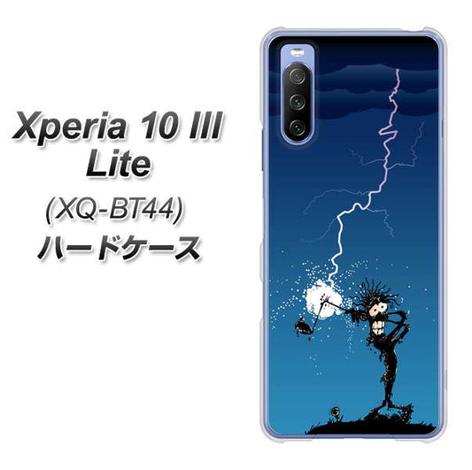 SIMフリー エクスペリア10 III Lite XQ-BT44 高画質仕上げ 背面印刷 ハードケース【417 ゴルファーの苦難】