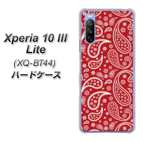 SIMフリー エクスペリア10 III Lite XQ-BT44 高画質仕上げ 背面印刷 ハードケース【765 ペイズリーエンジ】