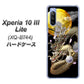 SIMフリー エクスペリア10 III Lite XQ-BT44 高画質仕上げ 背面印刷 ハードケース【1003 月と龍】