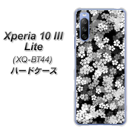 SIMフリー エクスペリア10 III Lite XQ-BT44 高画質仕上げ 背面印刷 ハードケース【1332 夜桜】