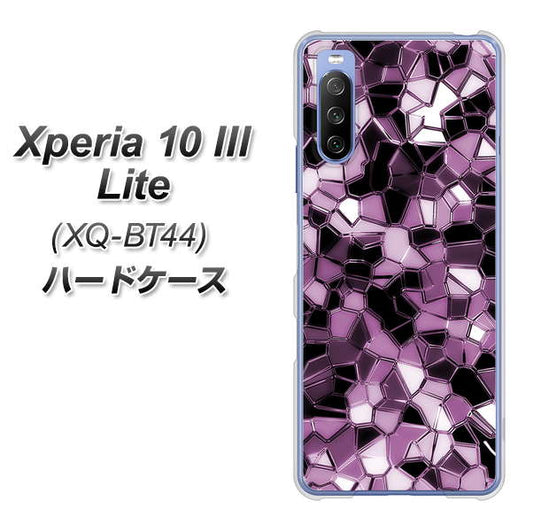 SIMフリー エクスペリア10 III Lite XQ-BT44 高画質仕上げ 背面印刷 ハードケース【EK837 テクニカルミラーパープル】