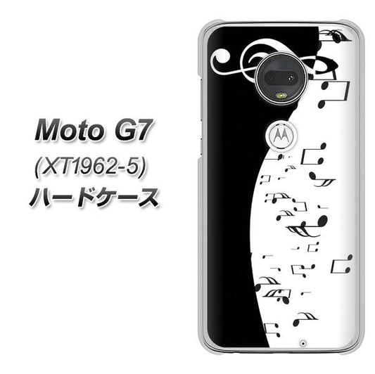simフリー Moto G7 XT1962-5 高画質仕上げ 背面印刷 ハードケース【114 モノトーンのリズム】