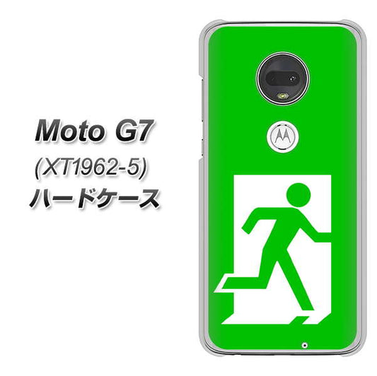 simフリー Moto G7 XT1962-5 高画質仕上げ 背面印刷 ハードケース【163 非常口】