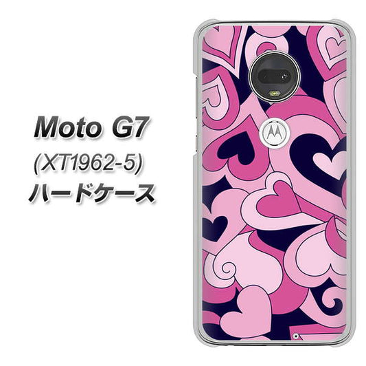 simフリー Moto G7 XT1962-5 高画質仕上げ 背面印刷 ハードケース【223 ハートの調べ】