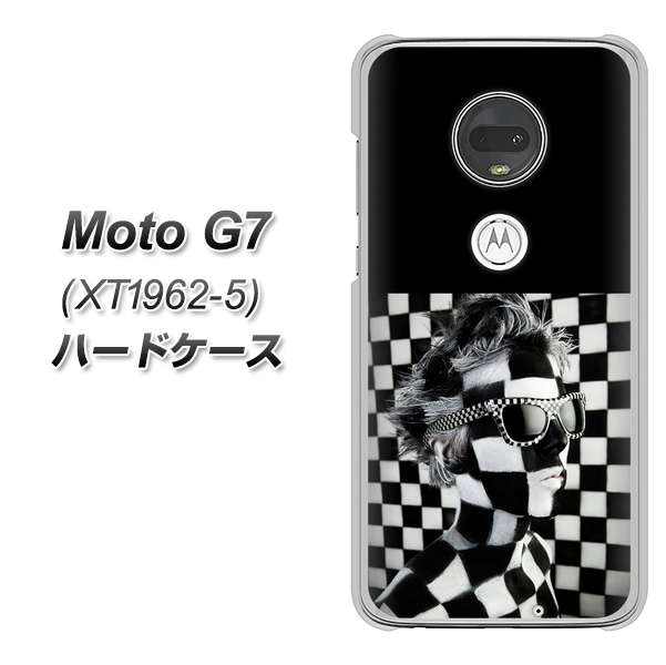 simフリー Moto G7 XT1962-5 高画質仕上げ 背面印刷 ハードケース【357 bk&wh】