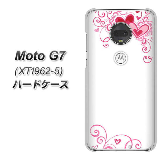 simフリー Moto G7 XT1962-5 高画質仕上げ 背面印刷 ハードケース【365 ハートフレーム】