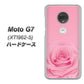 simフリー Moto G7 XT1962-5 高画質仕上げ 背面印刷 ハードケース【401 ピンクのバラ】