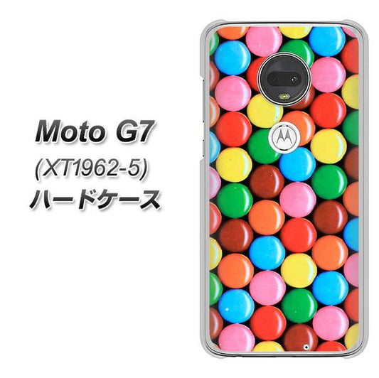 simフリー Moto G7 XT1962-5 高画質仕上げ 背面印刷 ハードケース【448 マーブルチョコ】