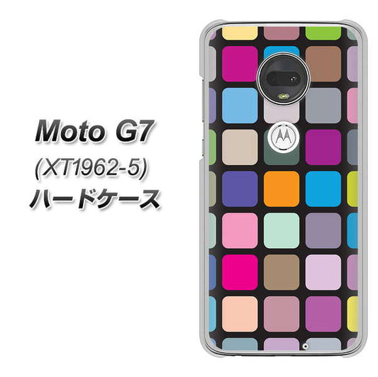 simフリー Moto G7 XT1962-5 高画質仕上げ 背面印刷 ハードケース【509 カラースクエア】