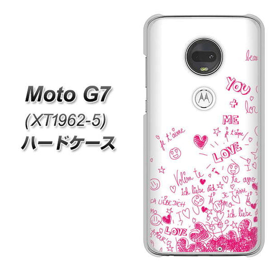 simフリー Moto G7 XT1962-5 高画質仕上げ 背面印刷 ハードケース【631 恋の落書き】