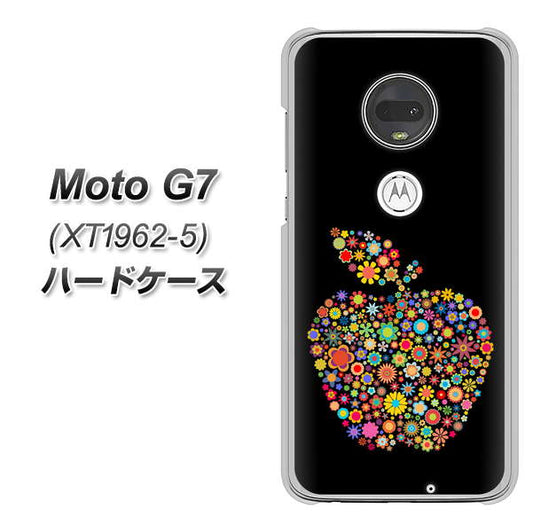 simフリー Moto G7 XT1962-5 高画質仕上げ 背面印刷 ハードケース【1195 カラフルアップル】