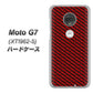 simフリー Moto G7 XT1962-5 高画質仕上げ 背面印刷 ハードケース【EK906 レッドカーボン】