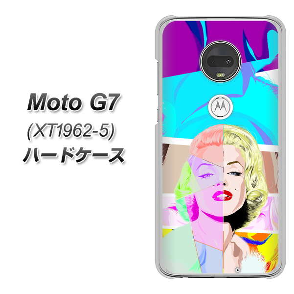 simフリー Moto G7 XT1962-5 高画質仕上げ 背面印刷 ハードケース【YJ210 マリリンモンローデザイン（C）】