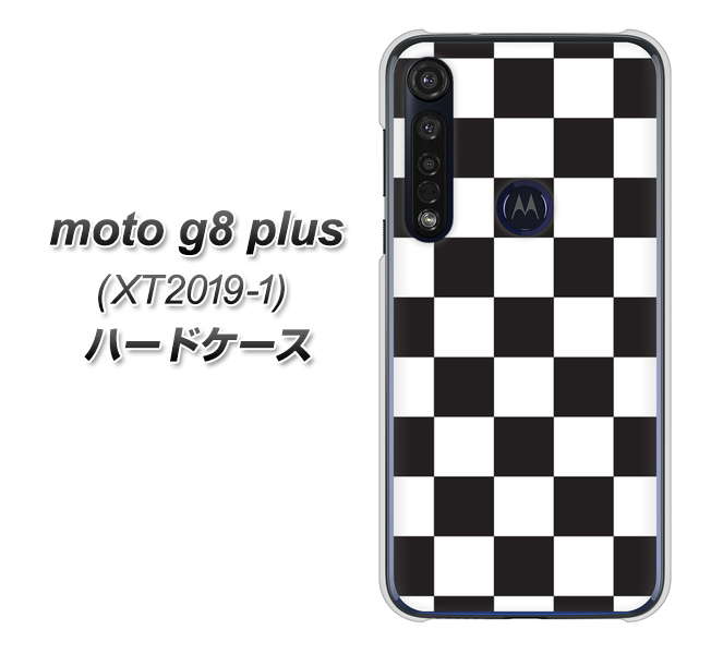 SIMフリー moto g8 plus XT2019-1 高画質仕上げ 背面印刷 ハードケース【151 フラッグチェック】