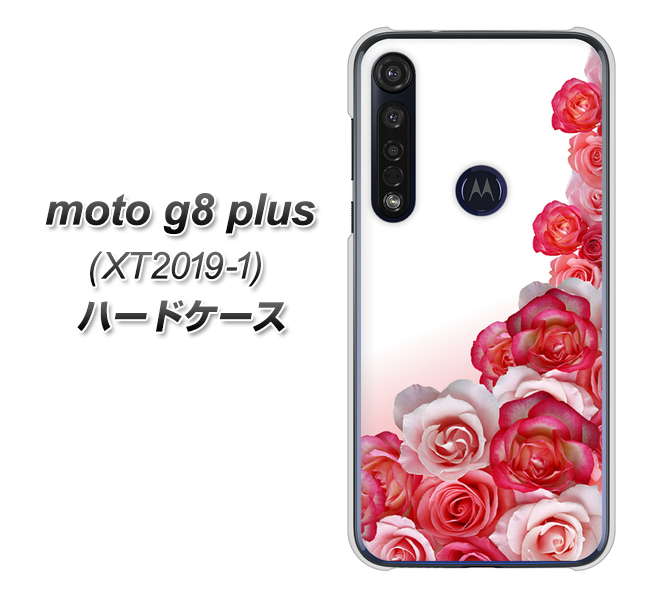 SIMフリー moto g8 plus XT2019-1 高画質仕上げ 背面印刷 ハードケース【299 薔薇の壁】