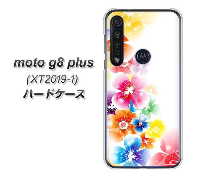 SIMフリー moto g8 plus XT2019-1 高画質仕上げ 背面印刷 ハードケース【1209 光と花】