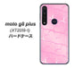 SIMフリー moto g8 plus XT2019-1 高画質仕上げ 背面印刷 ハードケース【1342 かくれハート（ピンク）】