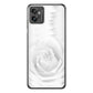 moto g32 高画質仕上げ 背面印刷 ハードケース【402 ホワイトＲｏｓｅ】