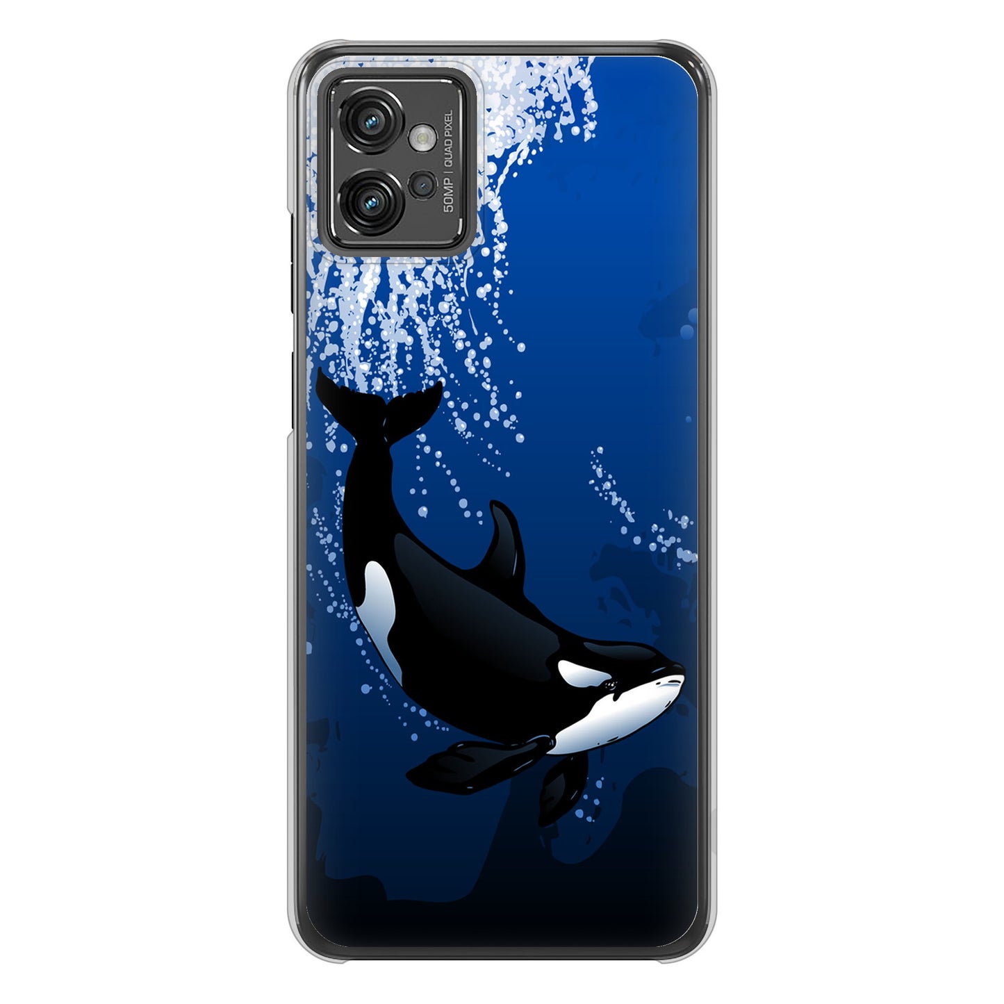 moto g32 高画質仕上げ 背面印刷 ハードケース【423 シャチ】