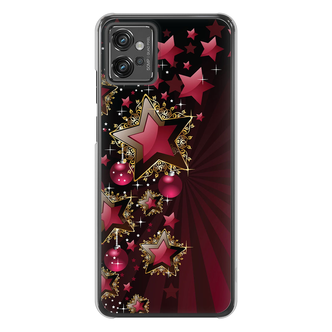 moto g32 高画質仕上げ 背面印刷 ハードケース 【434 星の壁】