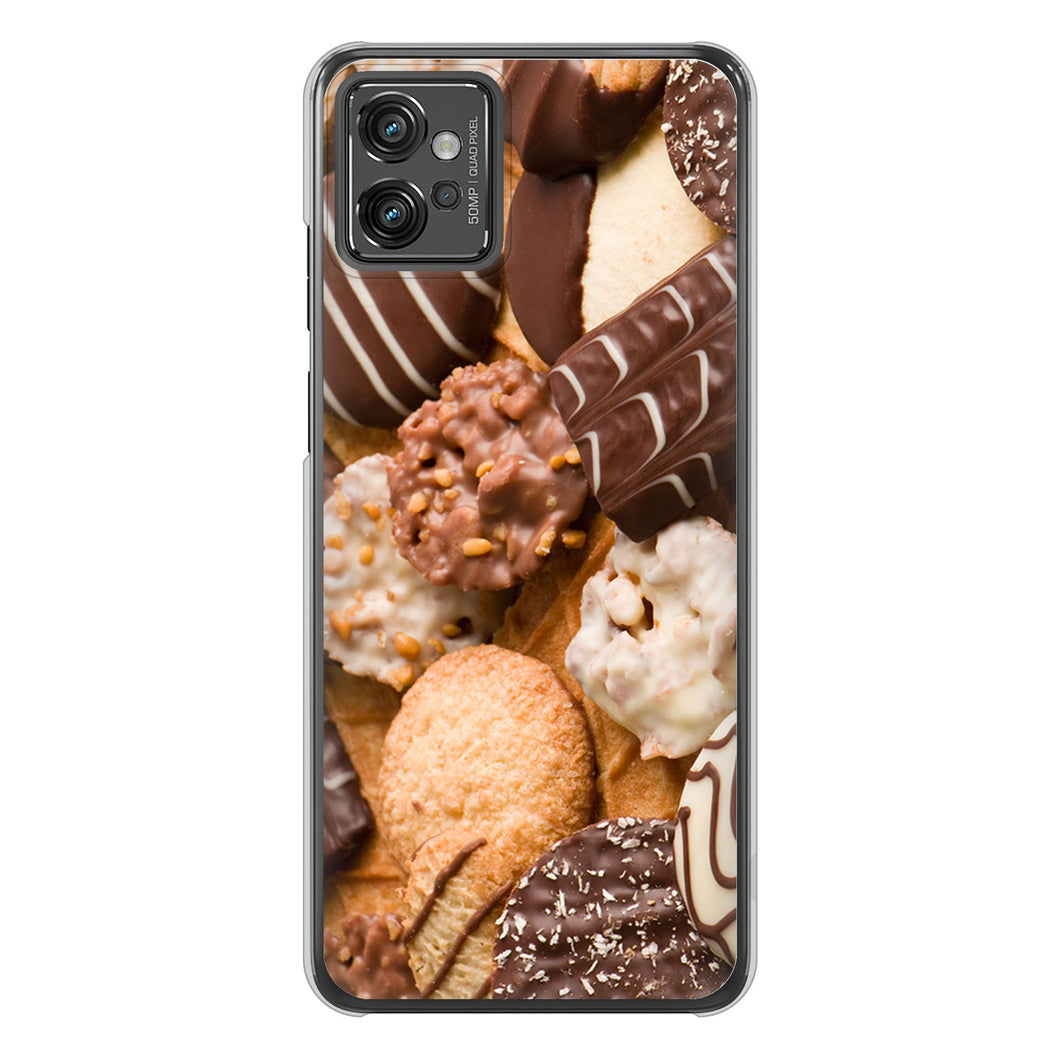 moto g32 高画質仕上げ 背面印刷 ハードケース スイーツ