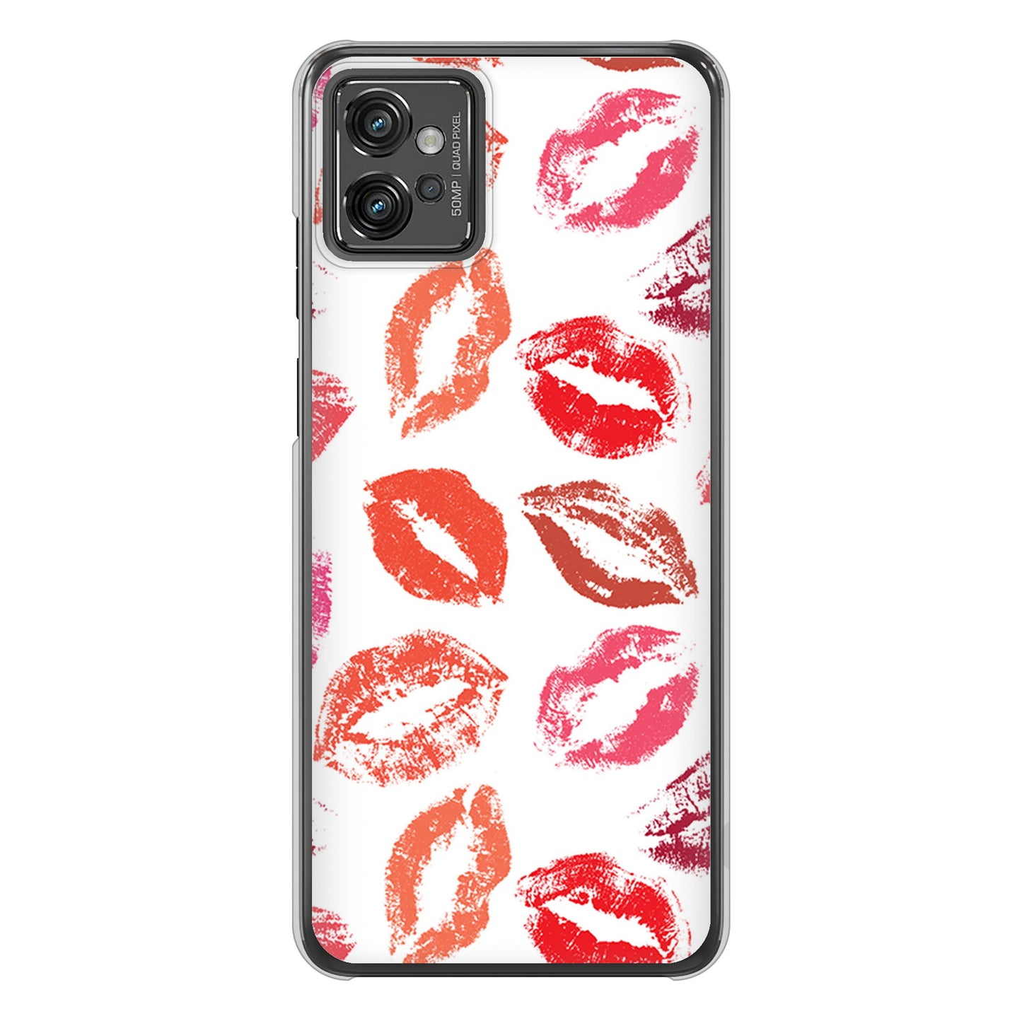 moto g32 高画質仕上げ 背面印刷 ハードケース 【734 キスkissキス】