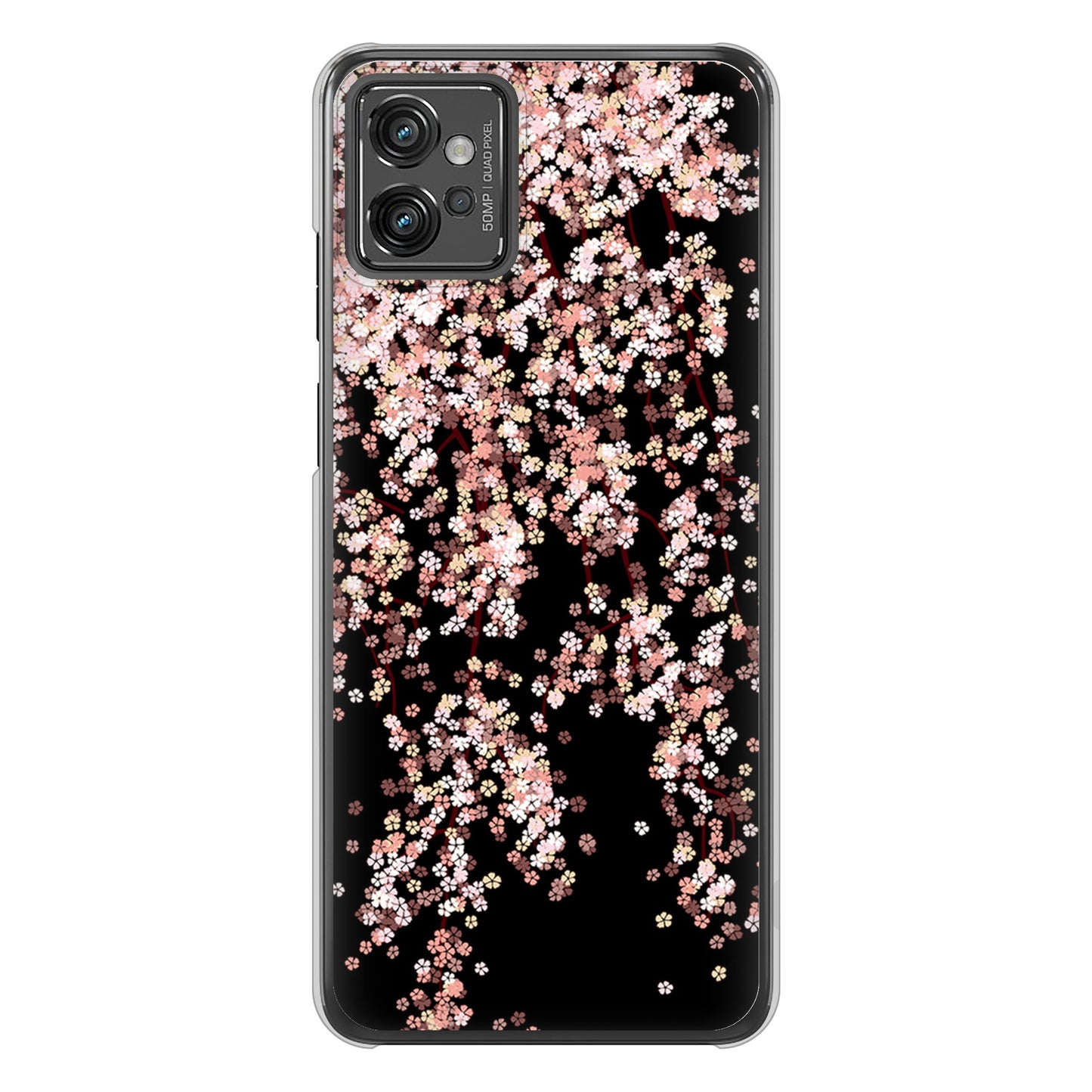 moto g32 高画質仕上げ 背面印刷 ハードケース 【1244 しだれ桜】