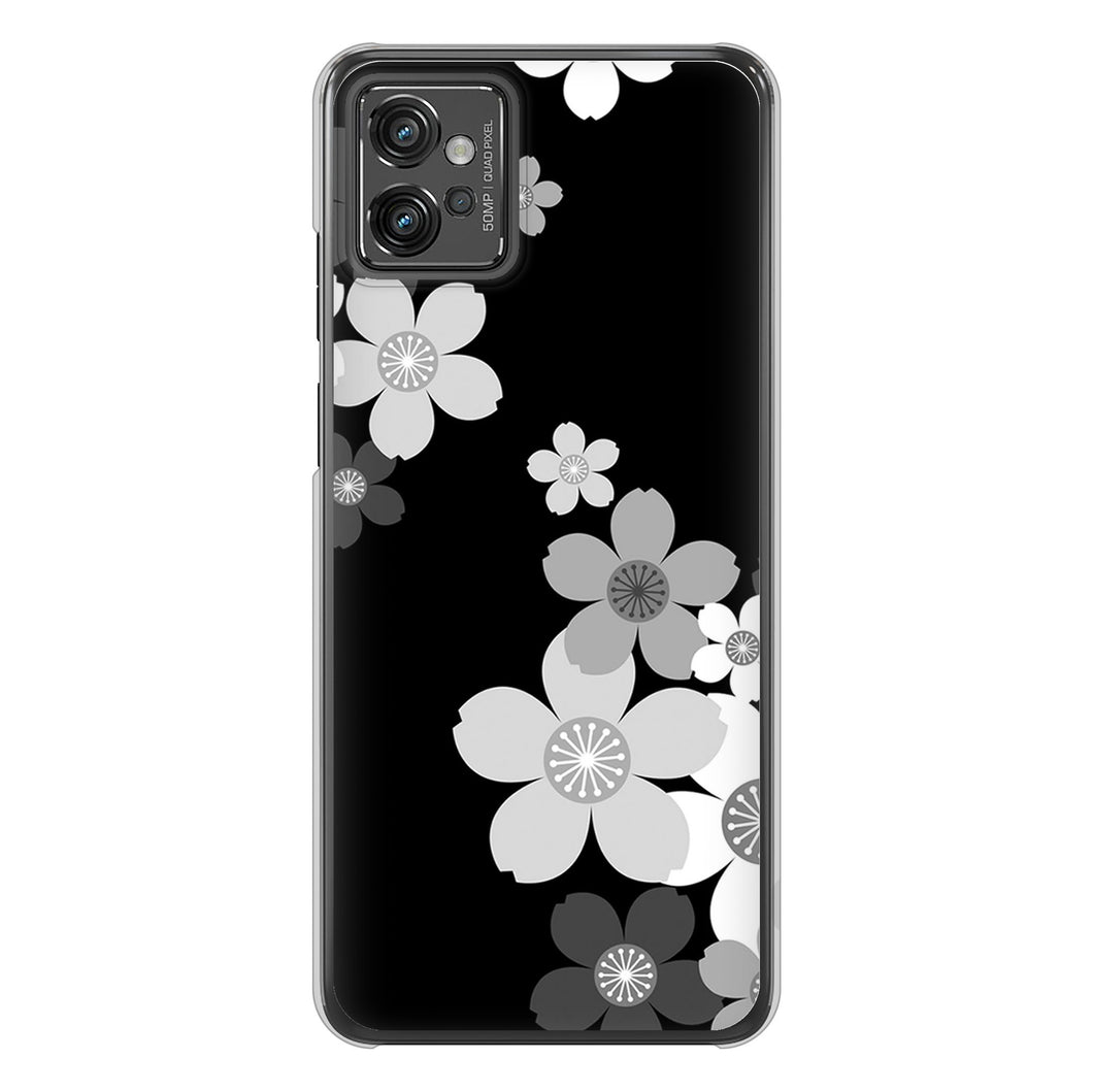 moto g32 高画質仕上げ 背面印刷 ハードケース 【1334 桜のフレーム】