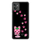 moto g32 高画質仕上げ 背面印刷 ハードケース【AG820 イチゴ猫のにゃんベリー（黒）】