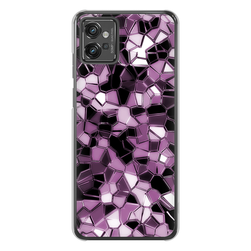 moto g32 高画質仕上げ 背面印刷 ハードケース 【EK837 テクニカルミラーパープル】