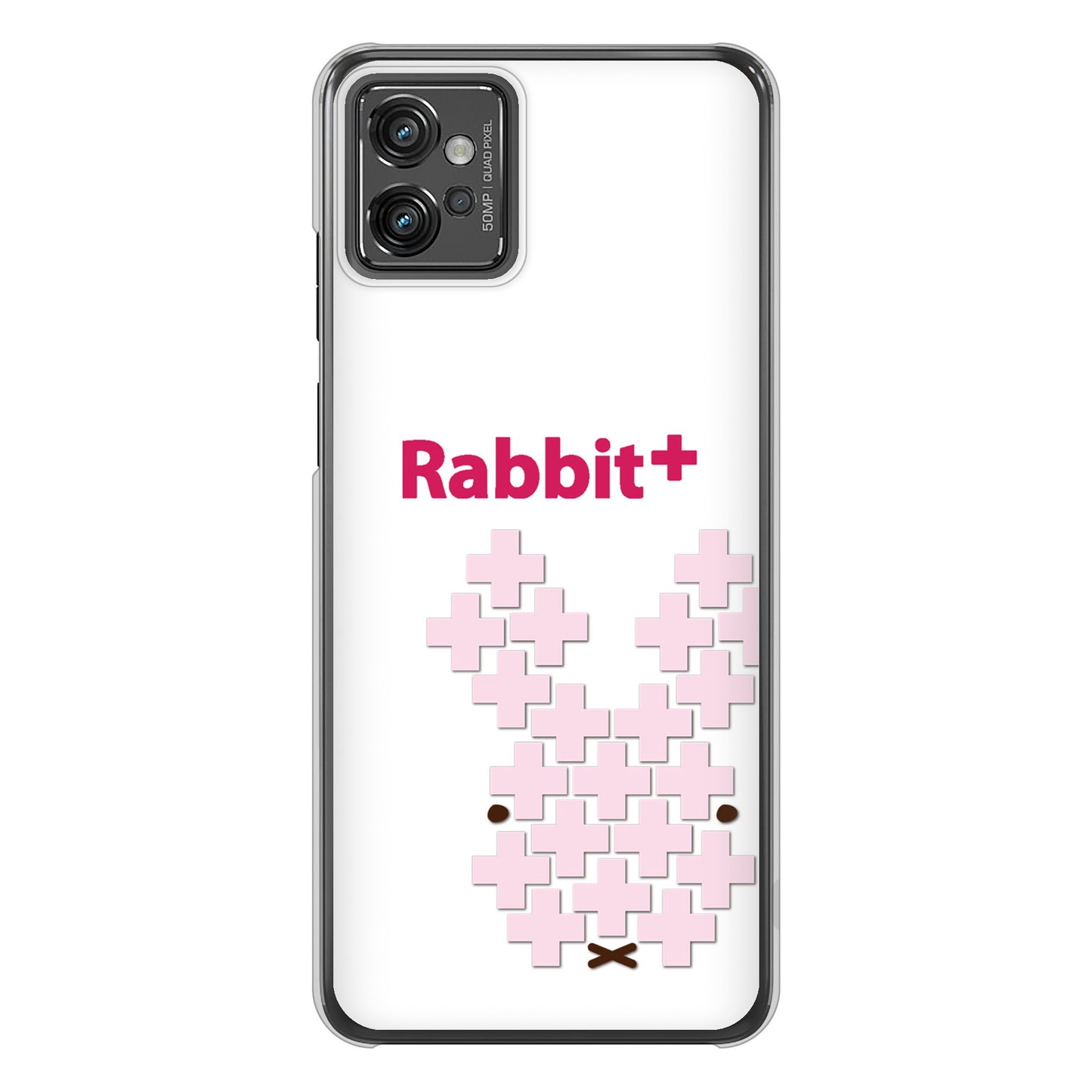 moto g32 高画質仕上げ 背面印刷 ハードケース【IA802 Rabbit＋】