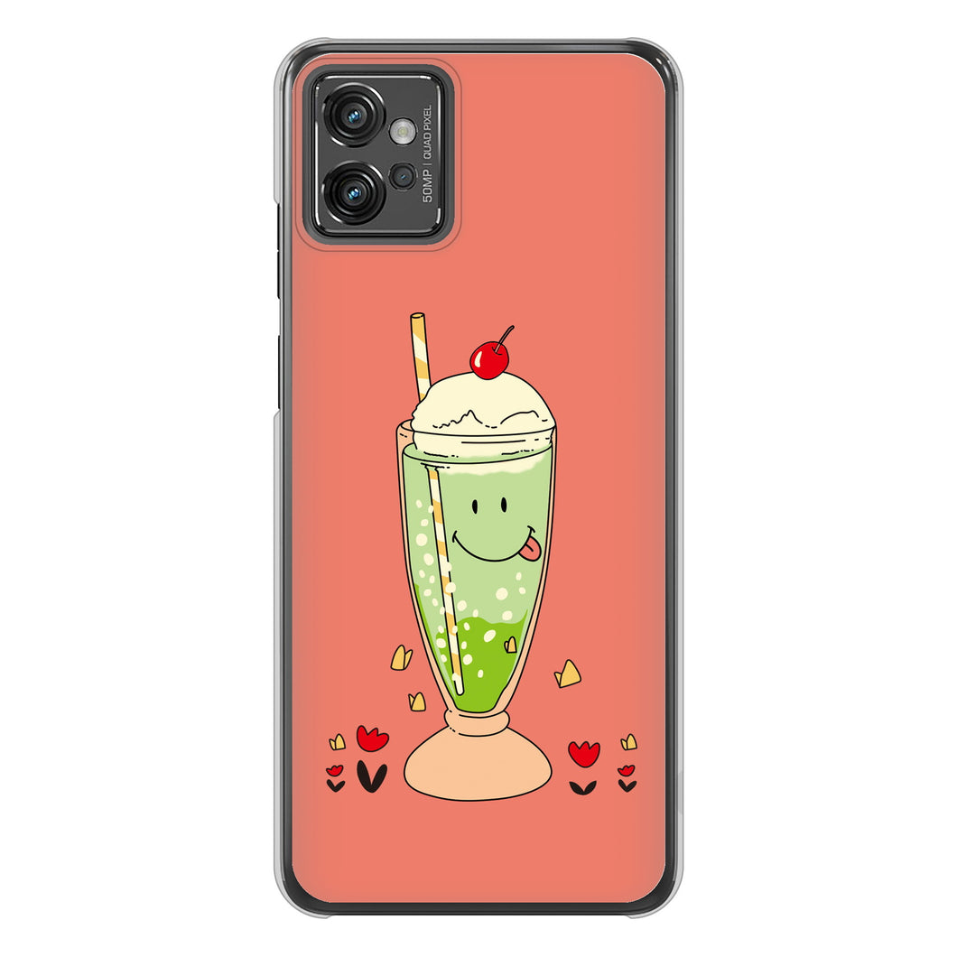 moto g32 高画質仕上げ 背面印刷 ハードケース【MA900 クリームソーダ】