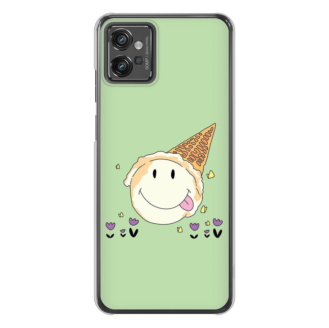 moto g32 高画質仕上げ 背面印刷 ハードケース スイーツイラスト