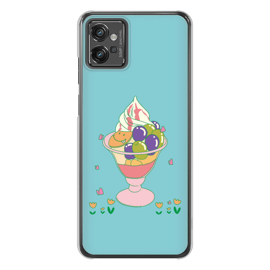 moto g32 高画質仕上げ 背面印刷 ハードケース【MA905 マスカットパフェ】