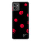 moto g32 高画質仕上げ 背面印刷 ハードケース【OE837 手描きシンプル ブラック×レッド】