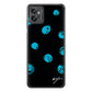moto g32 高画質仕上げ 背面印刷 ハードケース【OE838 手描きシンプル ブラック×ブルー】
