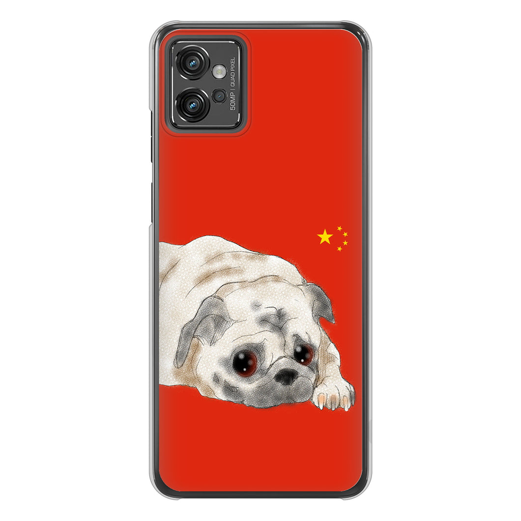 moto g32 高画質仕上げ 背面印刷 ハードケース パグ