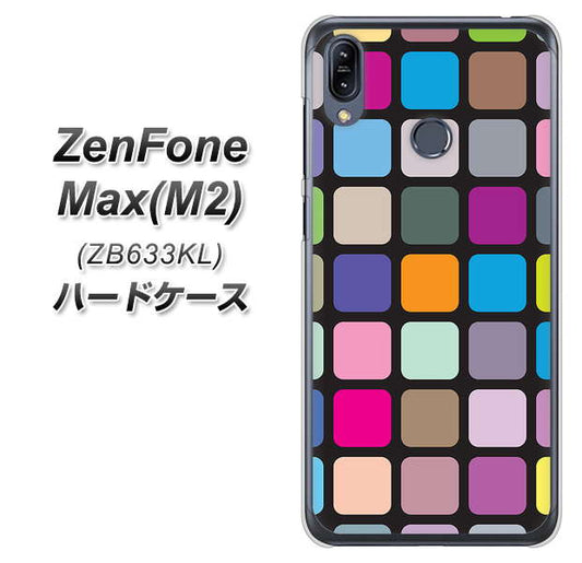 ZenFone（ゼンフォン）Max(M2) ZB633KL 高画質仕上げ 背面印刷 ハードケース【509 カラースクエア】