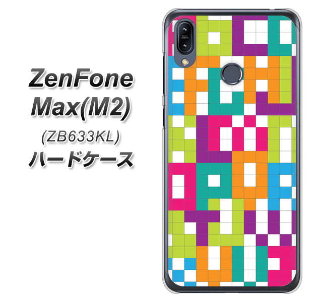 ZenFone（ゼンフォン）Max(M2) ZB633KL 高画質仕上げ 背面印刷 ハードケース【IB916  ブロックアルファベット】