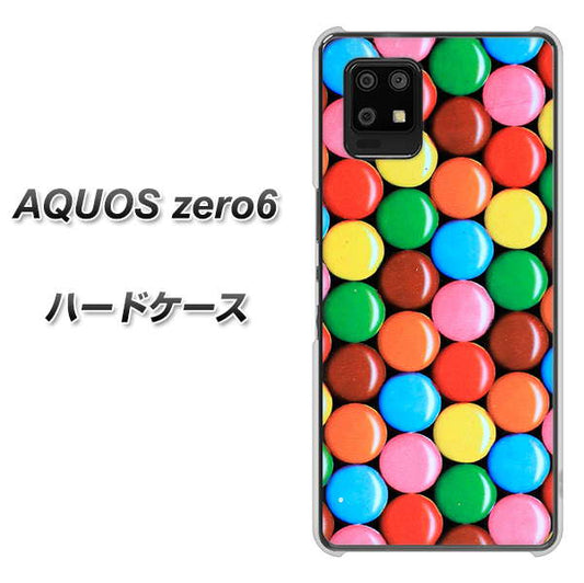 SoftBank アクオスゼロ6 高画質仕上げ 背面印刷 ハードケース【448 マーブルチョコ】