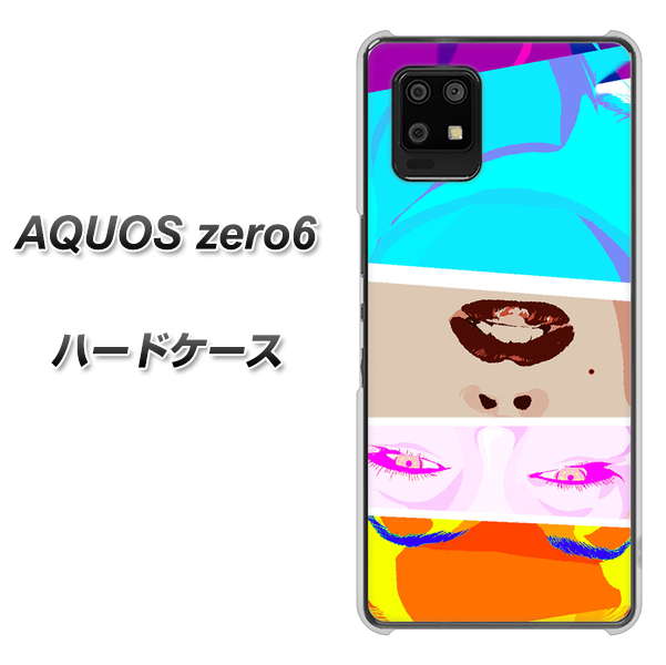 SoftBank アクオスゼロ6 高画質仕上げ 背面印刷 ハードケース【YJ211 マリリンモンローデザイン（D）】