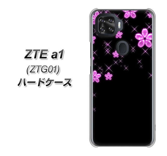au ZTE a1 ZTG01 高画質仕上げ 背面印刷 ハードケース【019 桜クリスタル】