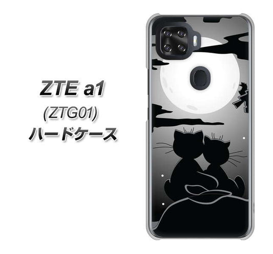 au ZTE a1 ZTG01 高画質仕上げ 背面印刷 ハードケース【342 月夜の二人】
